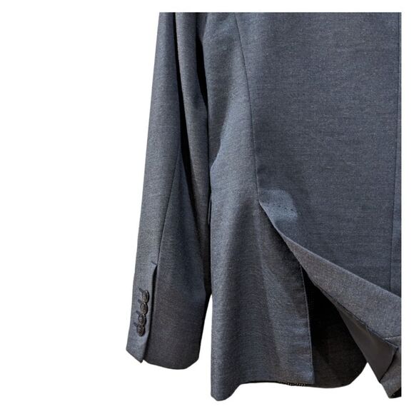 Zara Men's Tuxedo Slim Fit Blue Two Button Blazer Size US 38 - Picture 7 of 9